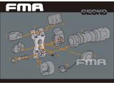 FMA UTK Helmet Accessory Mount DE  TB1189-DE